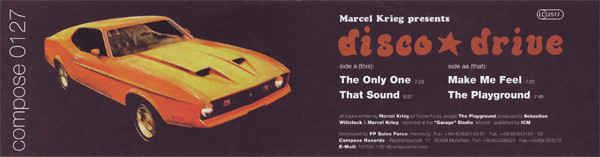 Marcel Krieg - Disco Drive - Used Vinyl Record 12" image 3