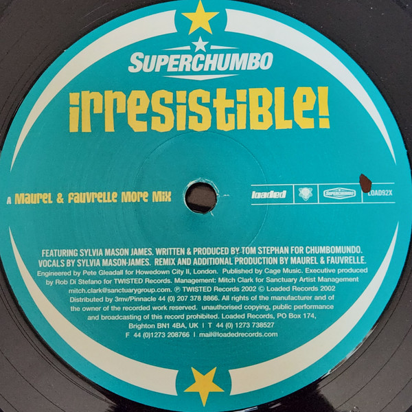 Superchumbo - Irresistible! (Maurel & Fauvrelle Remixes) - Used Vinyl image 2