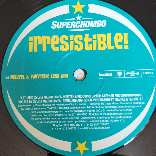 Superchumbo - Irresistible! (Maurel & Fauvrelle Remixes) - Used Vinyl image 3