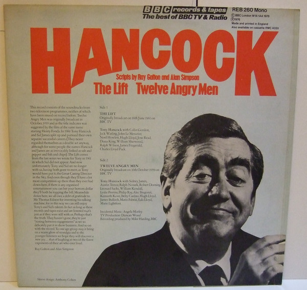 Tony Hancock - Lift / Twelve Angry Men - Used Vinyl Record image 2