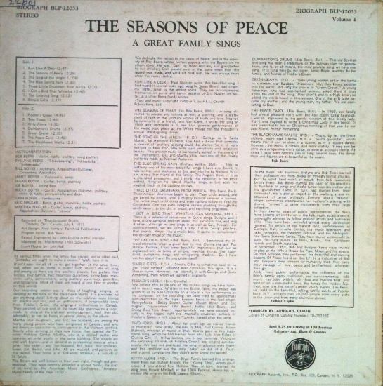 Various - Seasons Of Peace - Used Vinyl Record image 2