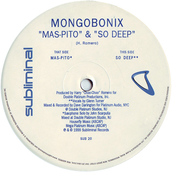 Mongobonix - Mas Pito & So Deep - Used Vinyl Record 12" image 2