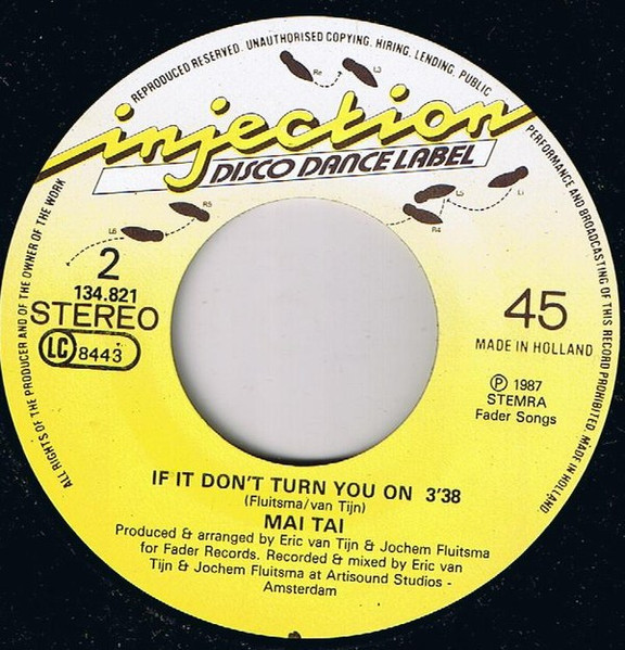Mai Tai - Fight Fire With Fire - Used Vinyl Record 7" image 3
