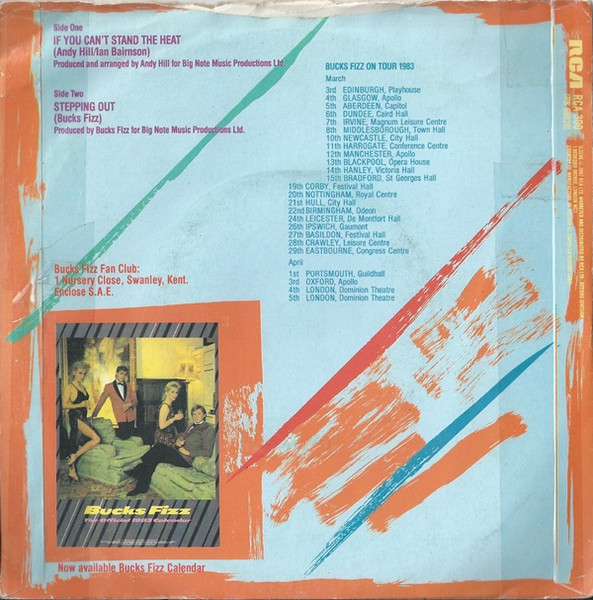 Bucks Fizz - If You Can't Stand The Heat - Used Vinyl Record 7" image 2