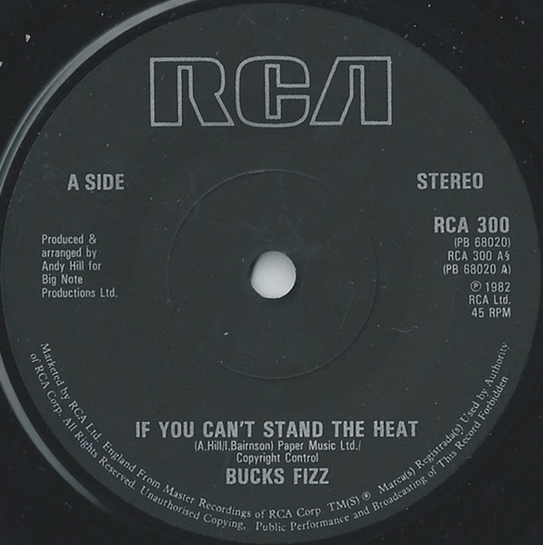 Bucks Fizz - If You Can't Stand The Heat - Used Vinyl Record 7" image 3
