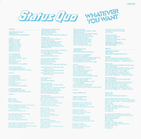 Status Quo - Whatever You Want - Used Vinyl Record image 5