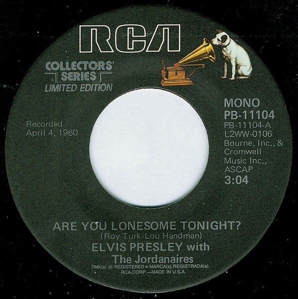 Elvis Presley - Are You Lonesome Tonight? / I Gotta Know - Used Vinyl image 2