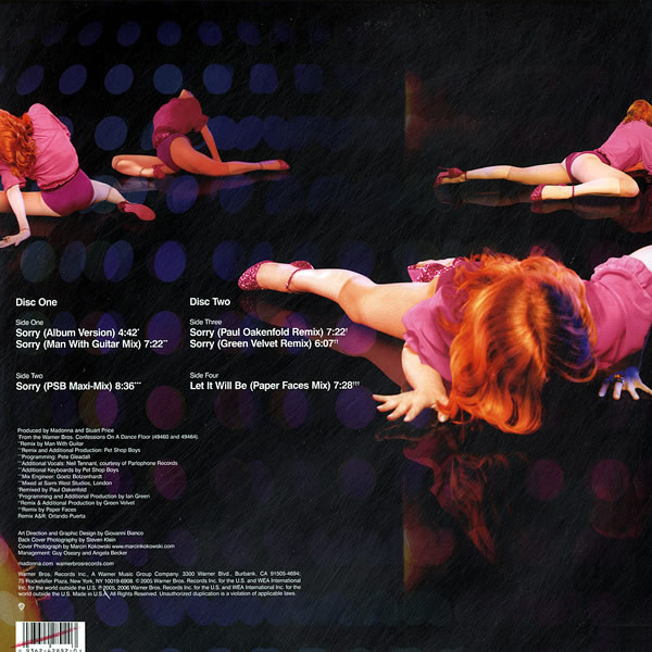 Madonna - Sorry - Vinyl Record 12" image 2