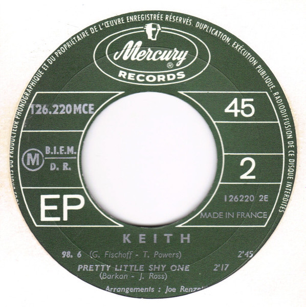 Keith - Tell It To My Face - Used Vinyl Record 7" image 4
