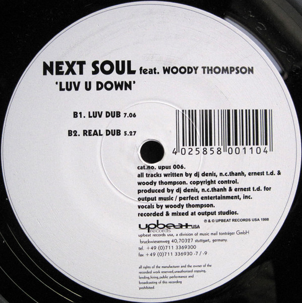 Next Soul - Luv U Down - Used Vinyl Record 12" image 2