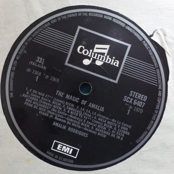 Amalia Rodrigues - Magic Of Amalia - Used Vinyl Record image 3