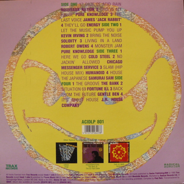 Various - Son Of Acido - Used Vinyl Record image 2