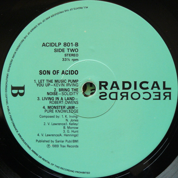 Various - Son Of Acido - Used Vinyl Record image 4