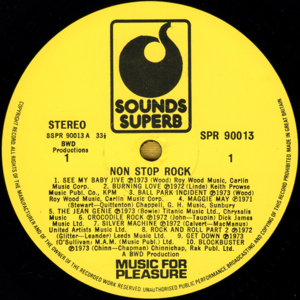 Unknown Artist - Non-Stop Rock - Used Vinyl Record image 3