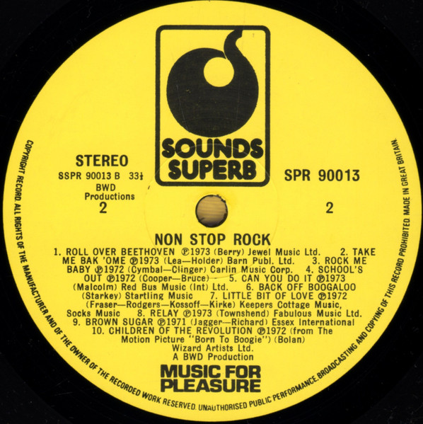 Unknown Artist - Non-Stop Rock - Used Vinyl Record image 4