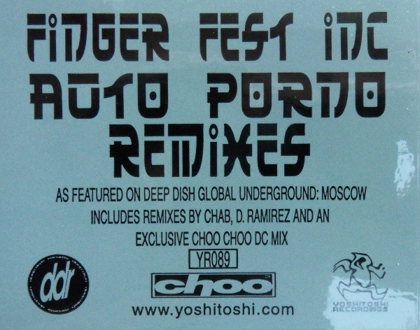 Finger Fest Inc. - Auto Porno (Remixes) - Used Vinyl Record 12" image 3