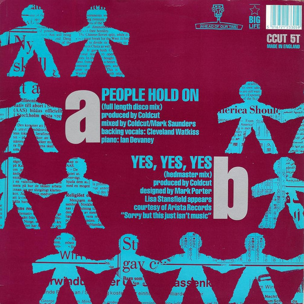 Coldcut - People Hold On - Used Vinyl Record 12" image 2