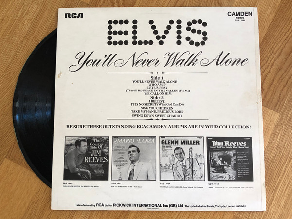 Elvis Presley - You'll Never Walk Alone - Used Vinyl Record image 4