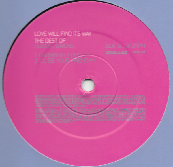 Robert Owens - Love Will Find Its Way  (The Best Of) - Vinyl Record image 9