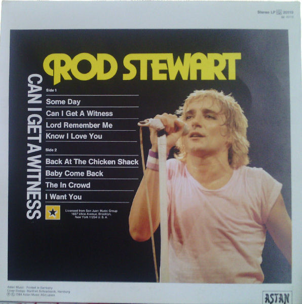 Rod Stewart - Can I Get A Witness - Used Vinyl Record image 2