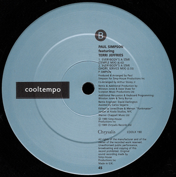 Paul Simpson - Everybody's A Star - Used Vinyl Record 12" image 4
