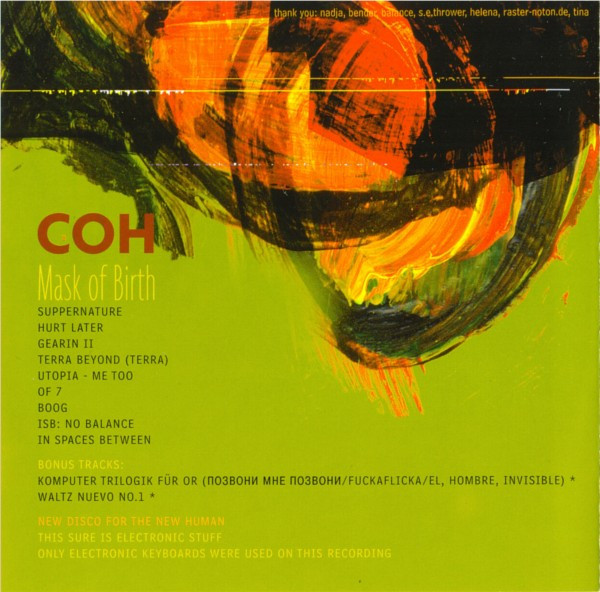 CoH - Mask Of Birth - CD image 4