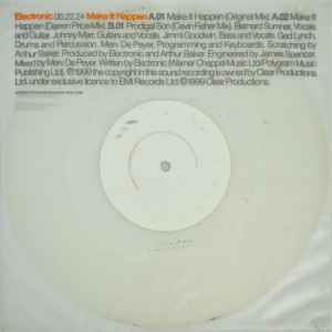 Electronic - Make It Happen - Used Vinyl Record 10" image 1