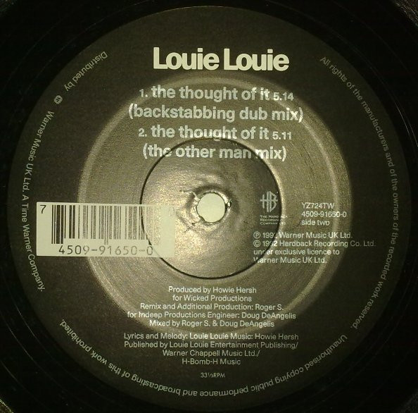 Louie Louie - Thought Of It - Used Vinyl Record 12" image 4
