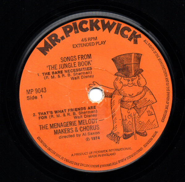 Menagerie Melody Mak - Songs From Jungle Book - Used Vinyl Record 7" image 3