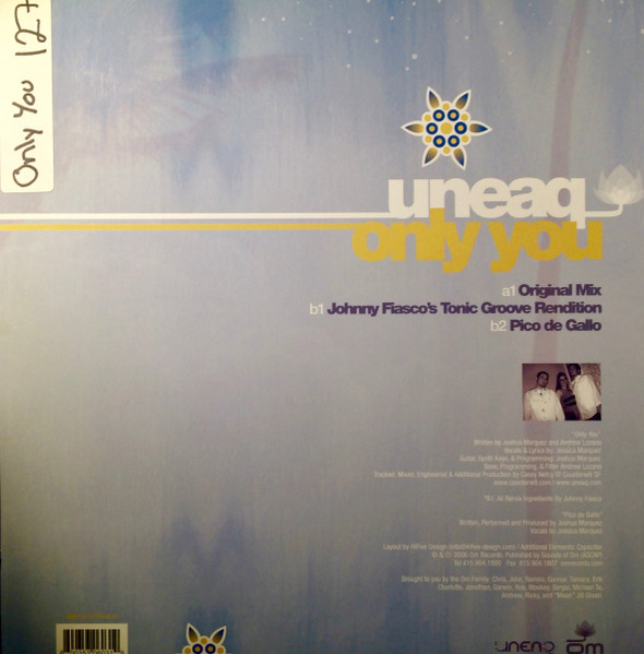 Uneaq - Only You - Vinyl Record 12" image 2
