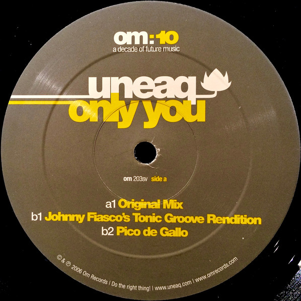Uneaq - Only You - Vinyl Record 12" image 3