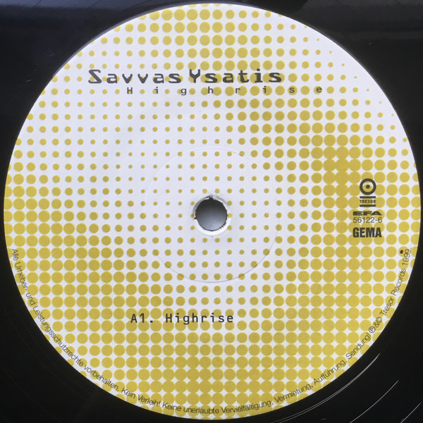 Savvas Ysatis - Highrise - Vinyl Record image 3