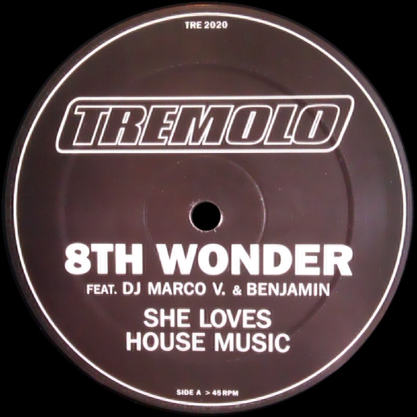 8th Wonder - She Loves House Music - Used Vinyl Record 12" image 2