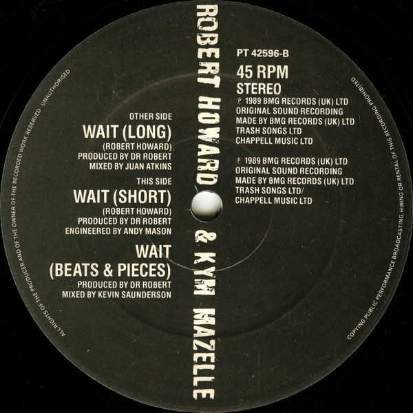 Robert Howard - Wait ! - Used Vinyl Record 12" image 3