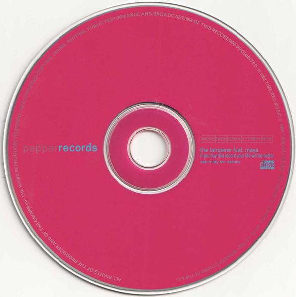 Tamperer - If You Buy This Record Your Life Will Be Better - Used CD image 3