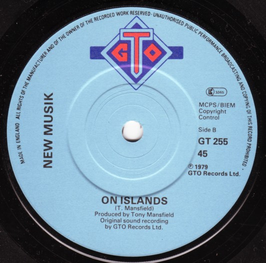 New Musik - Straight Lines - Used Vinyl Record 7" image 4
