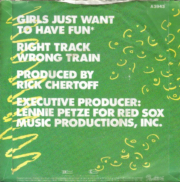 Cyndi Lauper - Girls Just Want To Have Fun - Used Vinyl Record 7" image 2