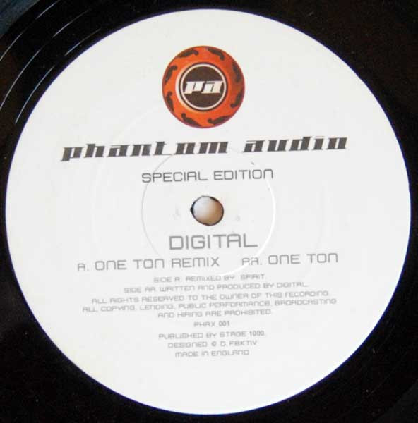Digital - One Ton - Used Vinyl Record 12" image 2