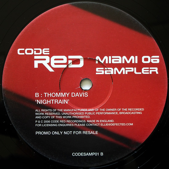 Various - Code Red Miami 06 Sampler - Used Vinyl Record 12" image 3
