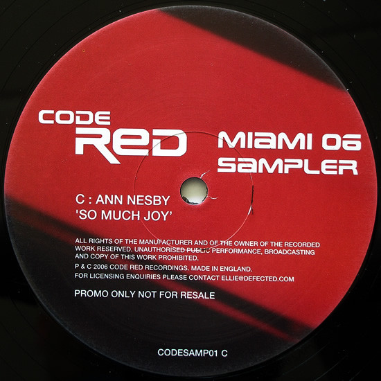 Various - Code Red Miami 06 Sampler - Used Vinyl Record 12" image 4