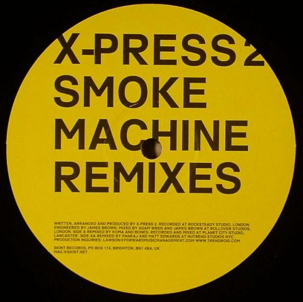 X-Press 2 - Smoke Machine (The Remixes) - Used Vinyl Record 12" image 2