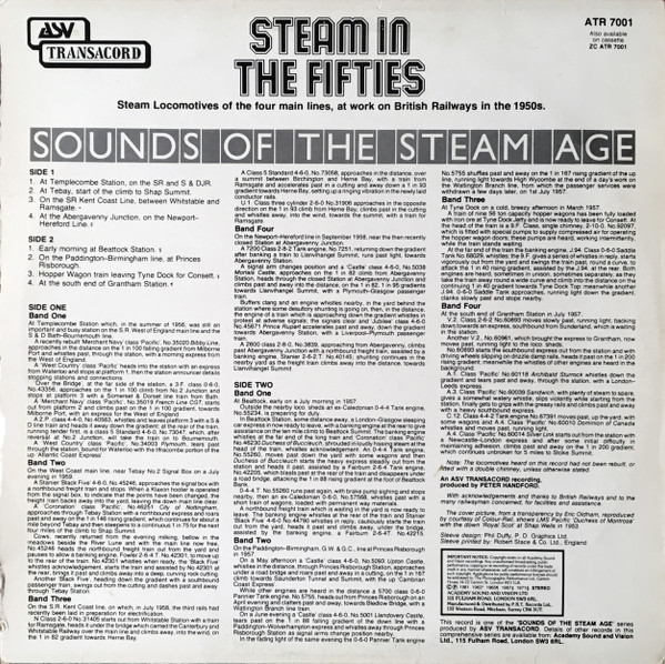 Peter Handford - Steam In The Fifties - Used Vinyl Record image 2