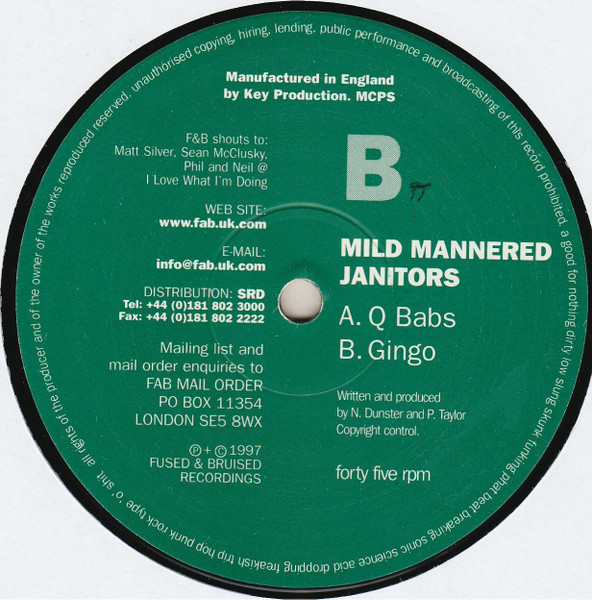 Mild Mannered Janito - Q Babs / Gingo - Used Vinyl Record 12" image 2