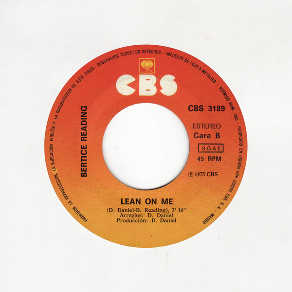 Bertice Reading - Canta En Espanol - Sunday Morning - Used Vinyl Reco image 3