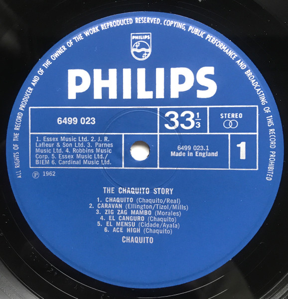 Chaquito - Story - Used Vinyl Record image 5