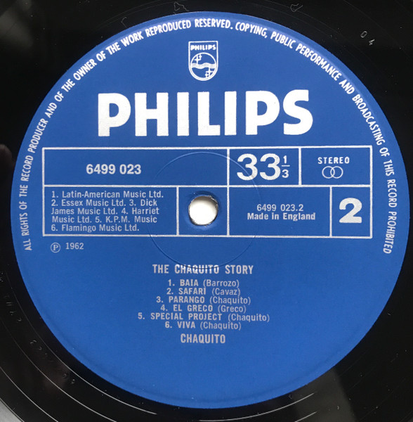 Chaquito - Story - Used Vinyl Record image 6