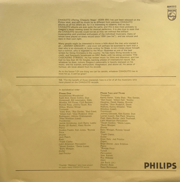 Chaquito - Story - Used Vinyl Record image 9