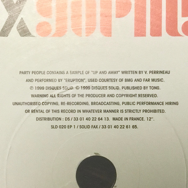 Alex Gopher - Party People Vol. 1 - Used Vinyl Record 12" image 5