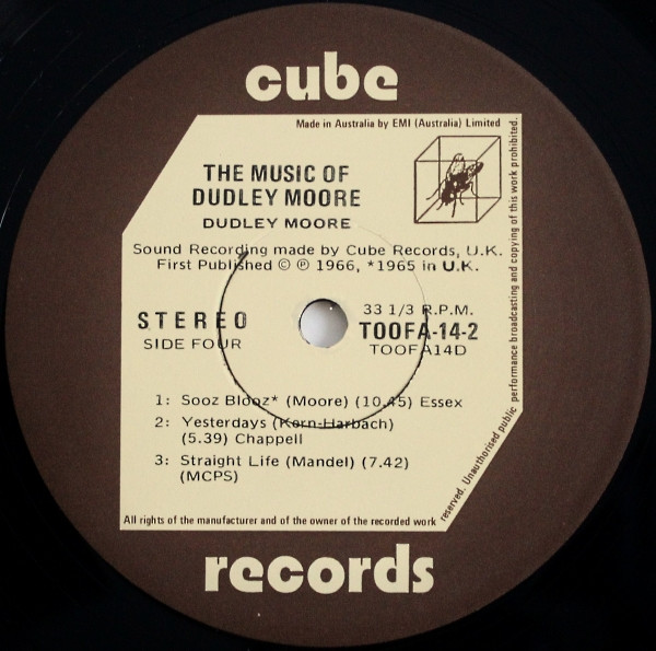 Dudley Moore - Music Of - Used Vinyl Record image 8