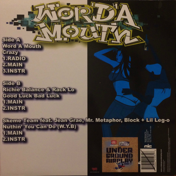 Various - Lyricist Lounge Presents Word'A Mouth - Crazy - Used Vinyl image 2